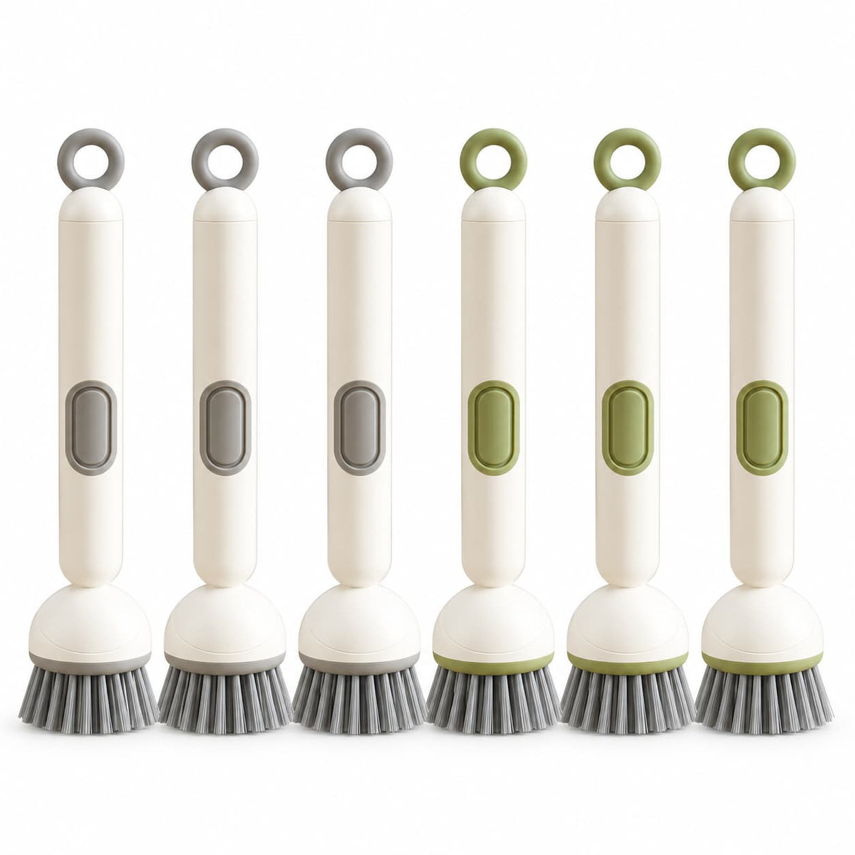🎁✨👉360° Rotating Soap Dispensing Dish Brush with Interchangeable Heads