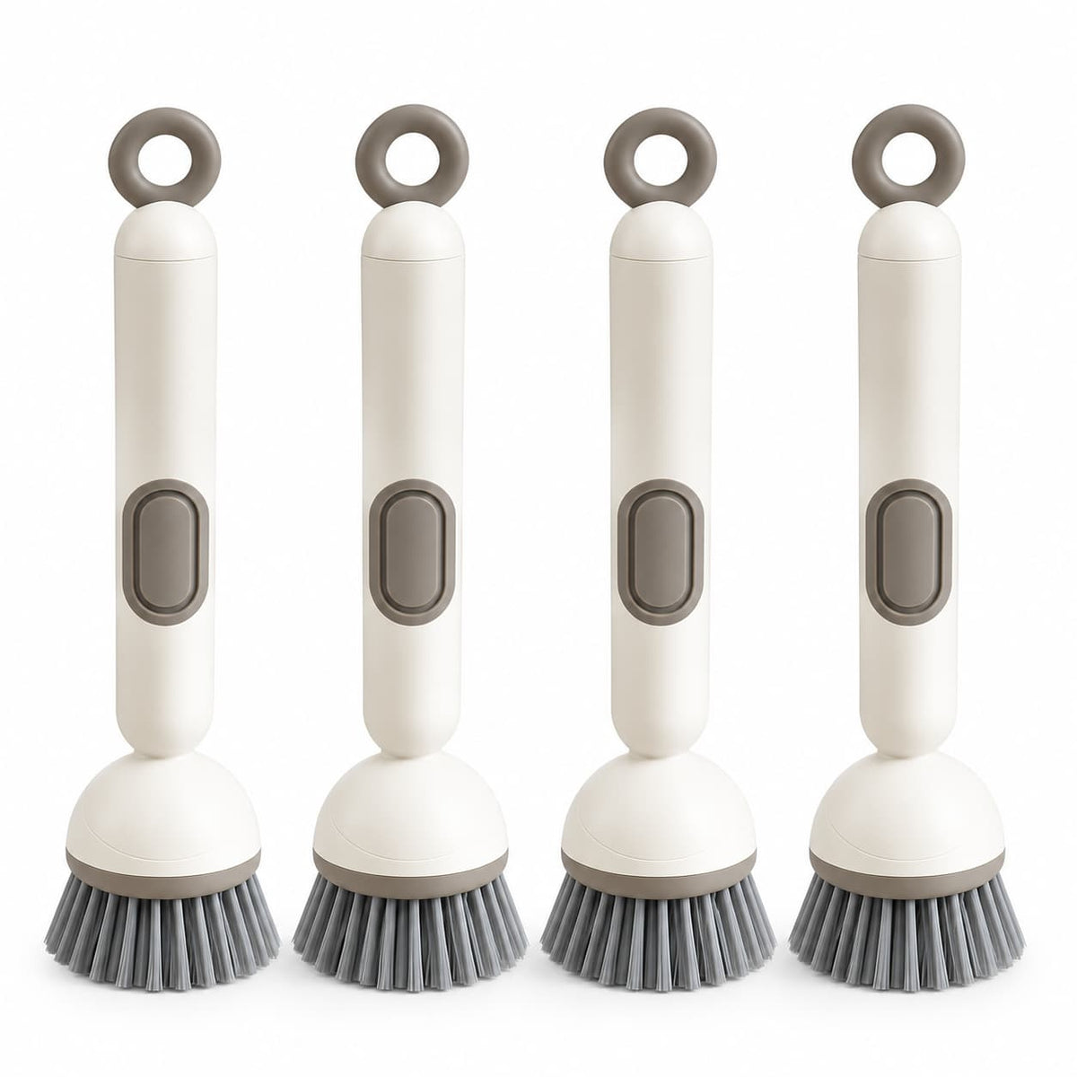 🎁✨👉360° Rotating Soap Dispensing Dish Brush with Interchangeable Heads