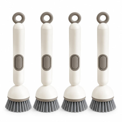 🎁✨👉360° Rotating Soap Dispensing Dish Brush with Interchangeable Heads