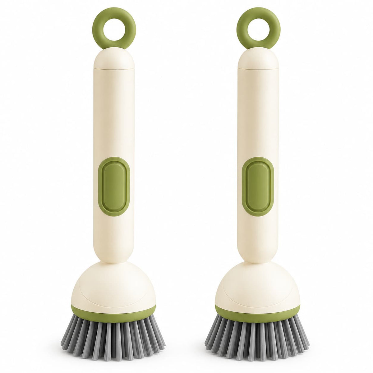 🎁✨👉360° Rotating Soap Dispensing Dish Brush with Interchangeable Heads
