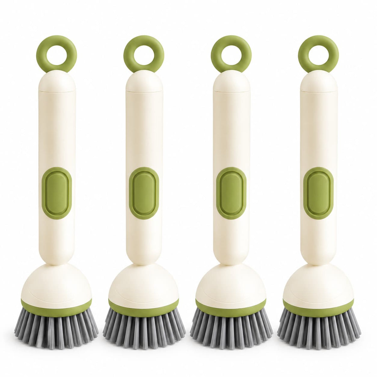 🎁✨👉360° Rotating Soap Dispensing Dish Brush with Interchangeable Heads