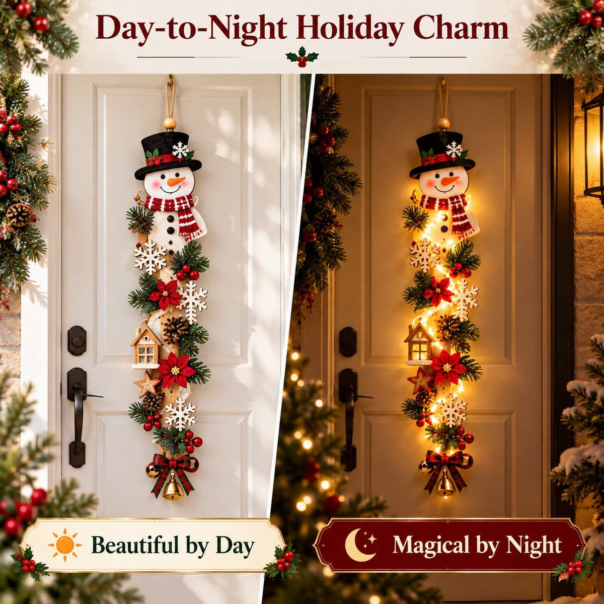 🎁✨👉Glowing Christmas Door Hanger – Create a Magical Holiday Welcome