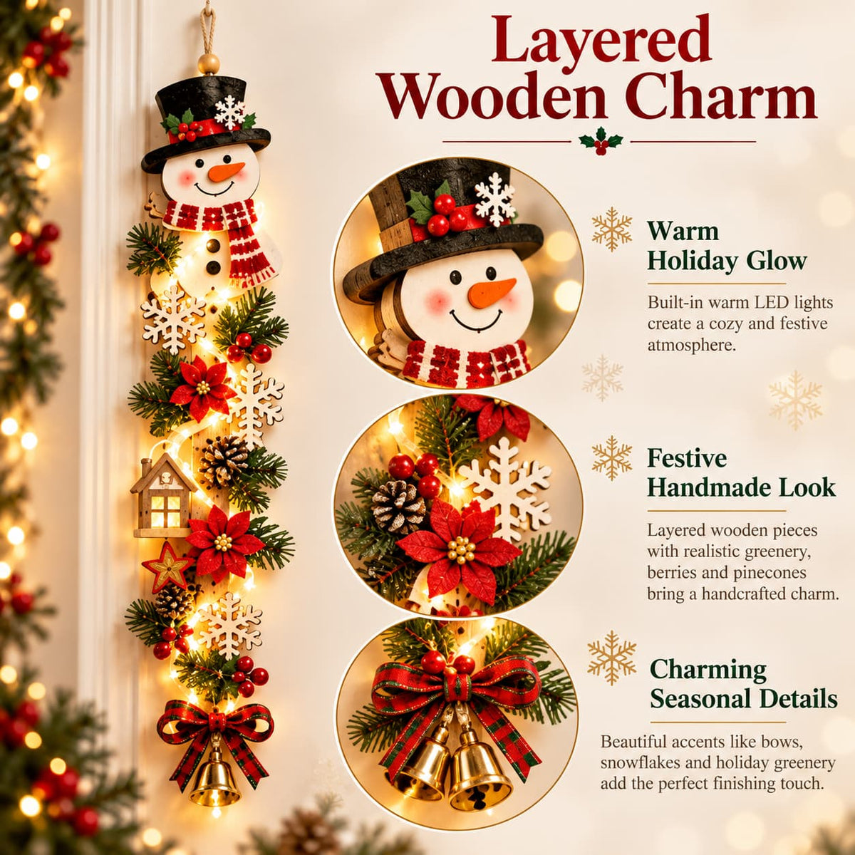 🎁✨👉Glowing Christmas Door Hanger – Create a Magical Holiday Welcome