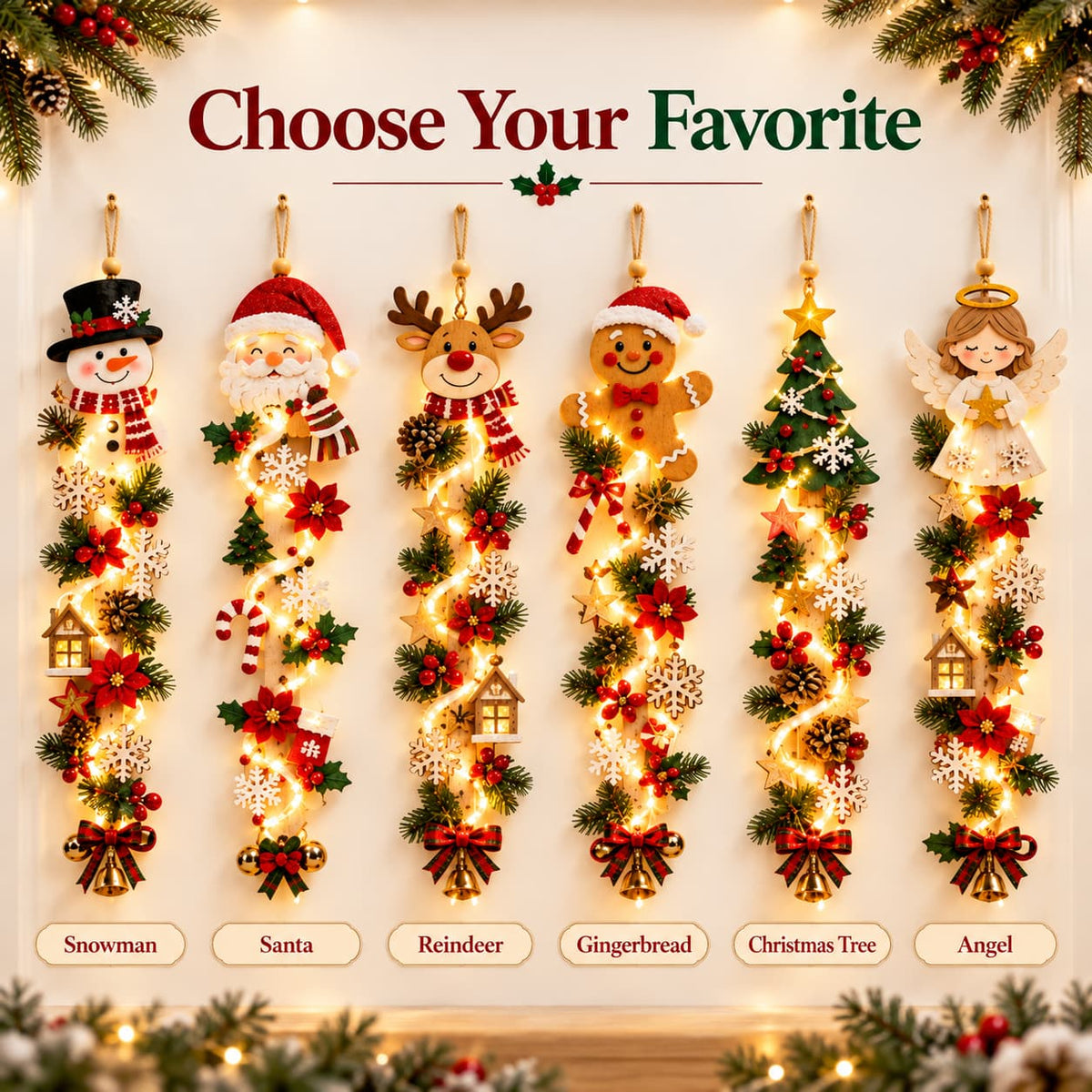 🎁✨👉Glowing Christmas Door Hanger – Create a Magical Holiday Welcome