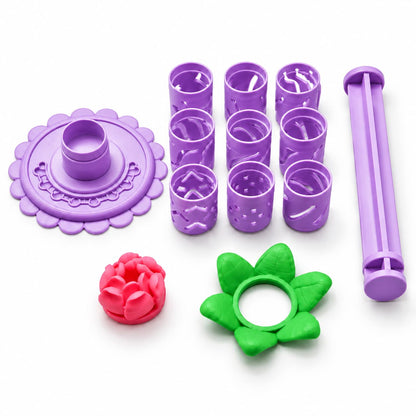 🎉Modular Clay Bloom Maker with 9 Shaping Sleeves