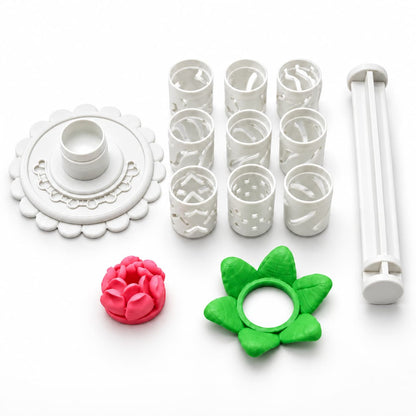 🎉Modular Clay Bloom Maker with 9 Shaping Sleeves