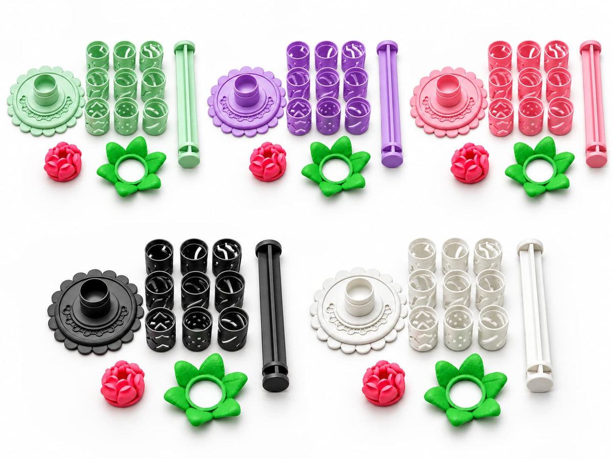 🎉Modular Clay Bloom Maker with 9 Shaping Sleeves