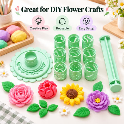 🎉Modular Clay Bloom Maker with 9 Shaping Sleeves