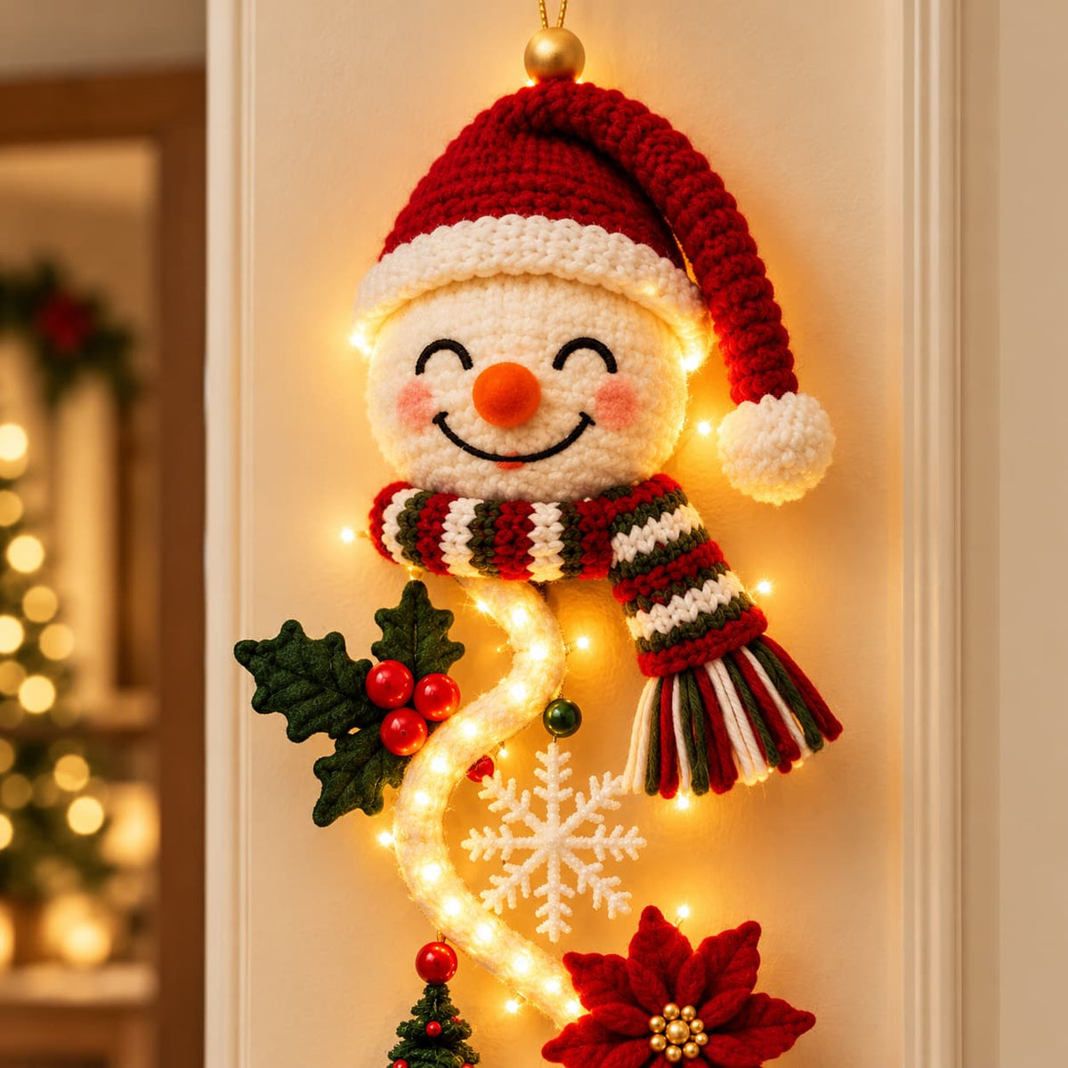 ✨ Glowing Christmas Door Hanger – Create a Magical Holiday Welcome
