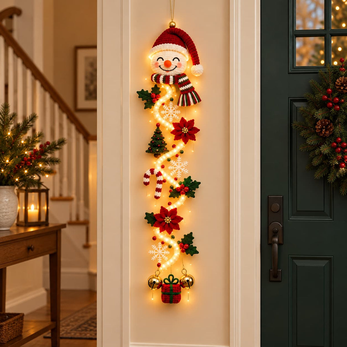 ✨ Glowing Christmas Door Hanger – Create a Magical Holiday Welcome