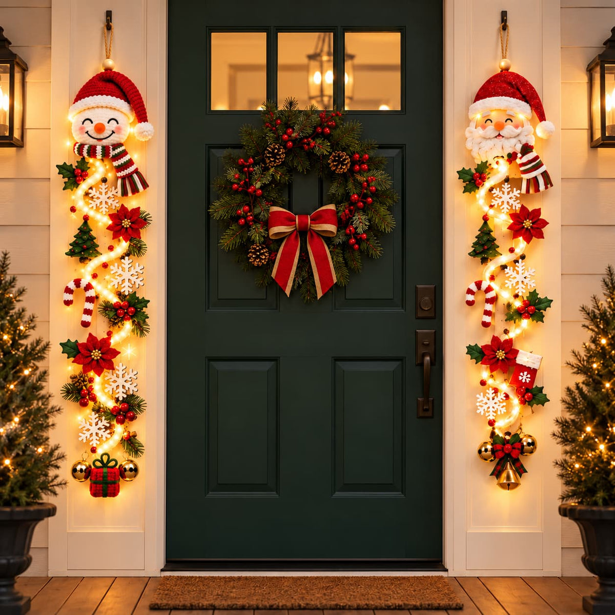 ✨ Glowing Christmas Door Hanger – Create a Magical Holiday Welcome