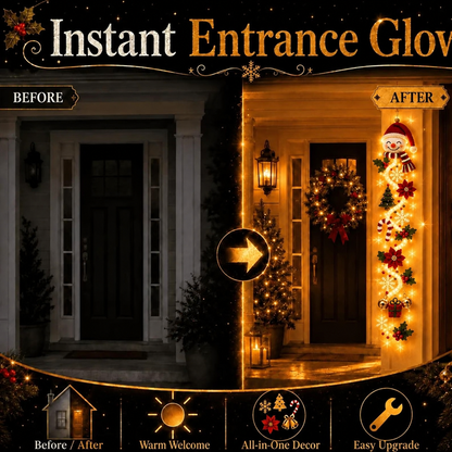 🎁✨👉Glowing Christmas Door Hanger – Create a Magical Holiday Welcome